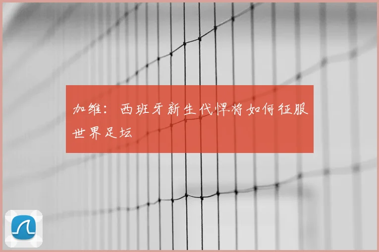 加维：西班牙新生代悍将如何征服世界足坛